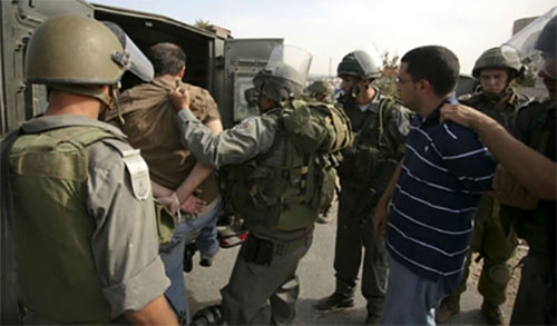 soldados israelíes detienen a palestinos en Cisjordania Colonos judíos atacan propiedades palestinas en Cisjordania ocupada